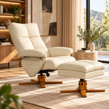 Fauteuil inclinable avec repose-pieds coffre