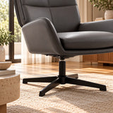 Fauteuil lounge pivotant gris