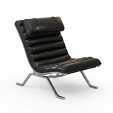 Fauteuil lounge vintage aspect cuir