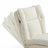 Fauteuil pivotant avec dossier Inclinable blanc
