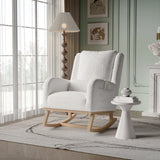 Fauteuil relax à bascule blanc
