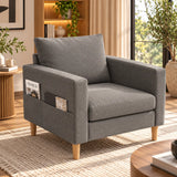Fauteuil moderne design gris