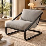Fauteuil moderne pour salon gris