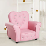 Fauteuil enfant motif cœur